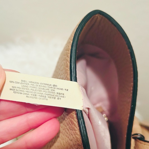 Kate Spade ♠️ New York Pebble Leather Tan Snap Tote New - Picture 6 of 7